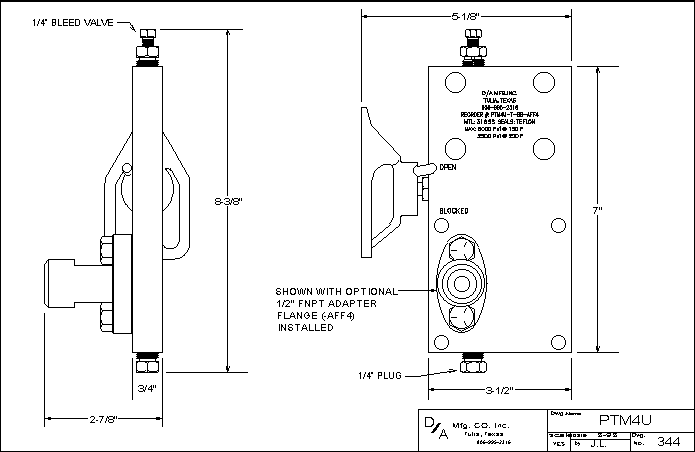 PTM4U Outline Drawing